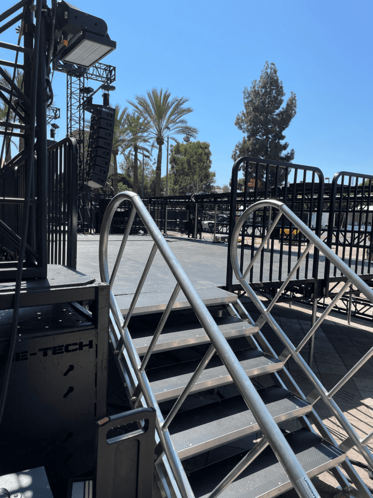 32x64 Portable Stage with 2 Staircases