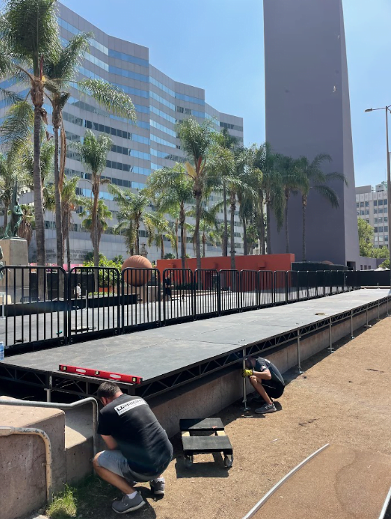 Rent a 32x64 portable stage in LA